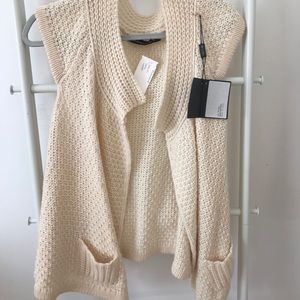 Cashmere Ivory Vest - Made in Italy - Brand New
